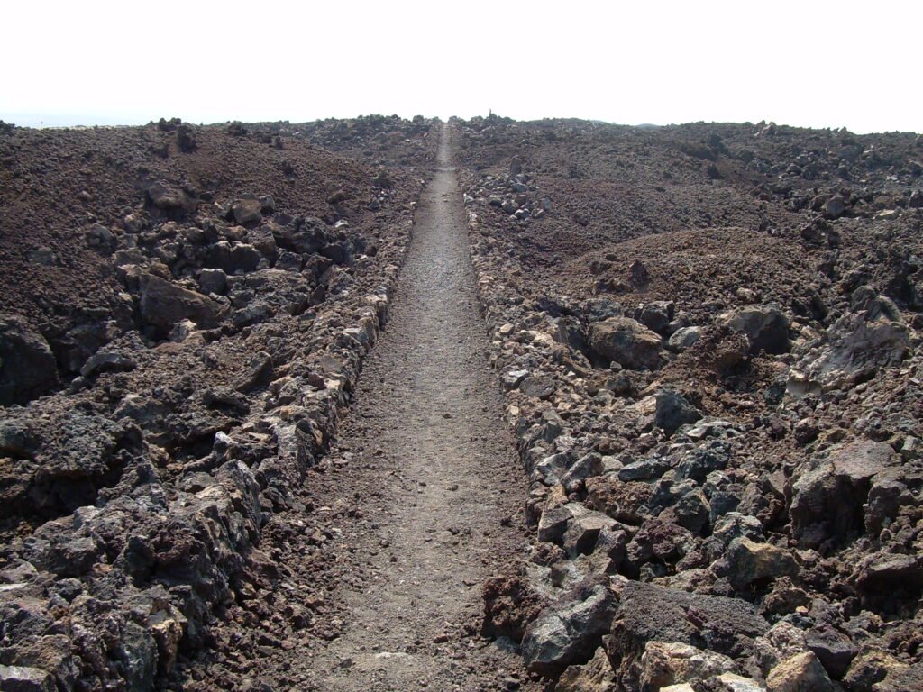 Ala Loa (King’s Trail) across the lava