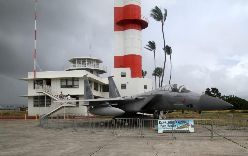 Ford Island control tower at Pearl Harbor Aviation Museum
