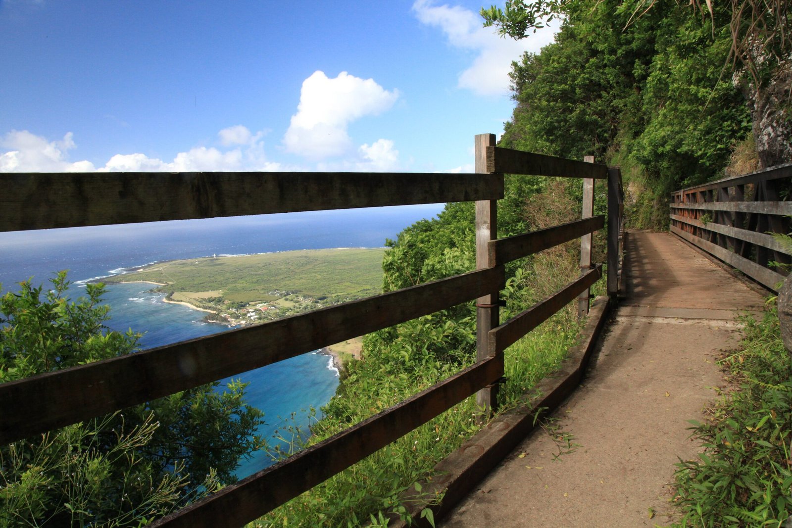 Bridge on the Kalaupapa Pali Trail