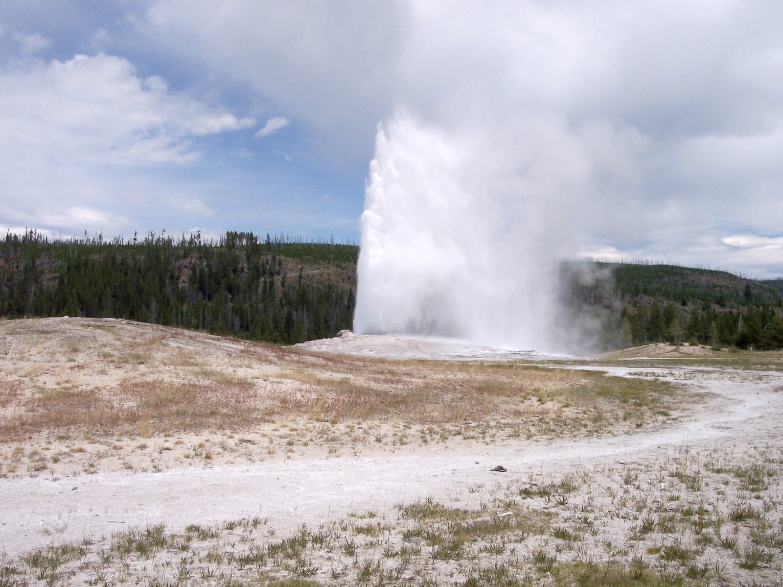 Old Faithful Geyser erupting